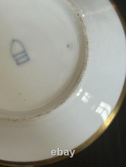 Antique Royal Vienna Style Hand Painted & Gold Gilt Demitasse Cup & Saucer Set