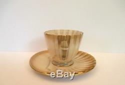 Antique Royal Worcester Demitasse Cup and Saucer, pre 1862