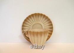 Antique Royal Worcester Demitasse Cup and Saucer, pre 1862