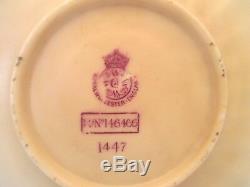 Antique Royal Worcester Demitasse Cup and Saucer, pre 1862