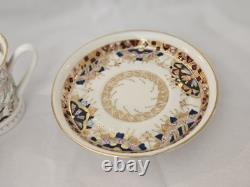 Antique Russian Demitasse Cup Saucer Dancers Flowers Sweet Signed Set
