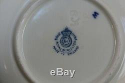 Antique Set 10 Royal Worcester Demitasse Cups & Saucers Cobalt Blue Gold