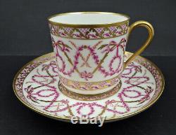 Antique Sevres Demitasse Cup & Saucer