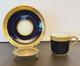 Antique T & V Limoges Cobalt Blue Gold Encrusted Demitasse C & S Conde Pattern