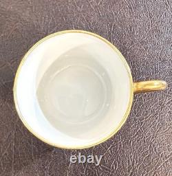 Antique T & V Limoges Cobalt Blue Gold Encrusted Demitasse C & S Conde Pattern