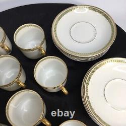 Antique Theodore Haviland Limoges France Demitasse Espresso Cup Saucer Set of 12