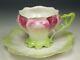 Antique Tulip Molding Footed Demitasse Cup & Saucer