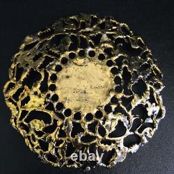 Antique Turkish Turkiye Ormolu 4 Tea Demitasse Cup Holders 6 Saucers 1 Spoon
