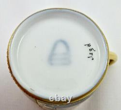 Antique Vienna Demitasse Cup Saucer, Scenic