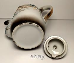 Antique Vtg Dragonware Set (Moriage) Teapot, Demitasse Cups & Saucers Japan 10pc