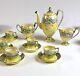 Antique Wedgwood Art Nouveau Demitasse Coffee Set Lustre Glazed, 1920s, 13pc Set