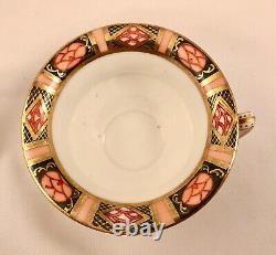 Antique Wedgwood Demitasse or Espresso Cup & Saucer, Unique Shape, Imari Style