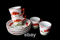 Antique Wiener Werkstatte Ernst Wahliss demitasse set c 1890