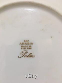Arabia Finland China Demitasse Cup & Saucer Pallas/Raija Uosikkinen 17 Pieces