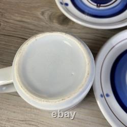 Arabia Finland Demitasse Cappuccino Set of 6 Cups and Saucers Unmarked Vintage