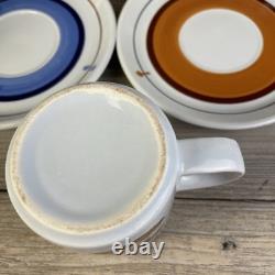 Arabia Finland Demitasse Cappuccino Set of 6 Cups and Saucers Unmarked Vintage