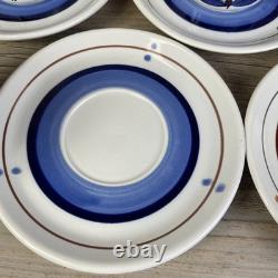 Arabia Finland Demitasse Cappuccino Set of 6 Cups and Saucers Unmarked Vintage