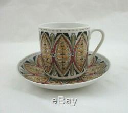 Arabia, Finland Esteri Tomula Mocha/Demitasse Cups & Saucers Set of 5