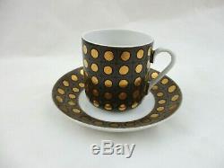 Arabia, Finland Esteri Tomula Mocha/Demitasse Cups & Saucers Set of 5