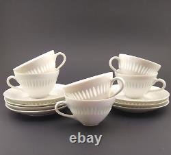 Arabia Finland Rice Grain Cups & Saucers Demitasse Friedl Holzer Kjellberg Small