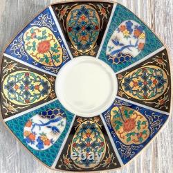 Arita Ware Japanese Porcelain Demitasse / Espresso Cup & Saucer Ko-Imari 2 Piece