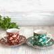 Arita Ware Japanese Porcelain Demitasse / Espresso Cup & Saucer Ko-imari 2 Pcs