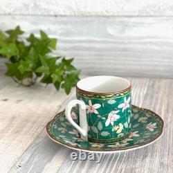 Arita Ware Japanese Porcelain Demitasse / Espresso Cup & Saucer Ko-Imari 2 pcs