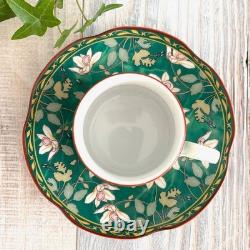 Arita Ware Japanese Porcelain Demitasse / Espresso Cup & Saucer Ko-Imari 2 pcs