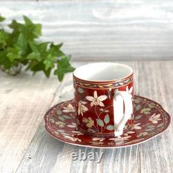 Arita Ware Japanese Porcelain Demitasse / Espresso Cup & Saucer Ko-Imari 2 pcs
