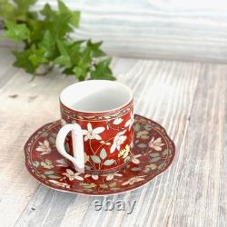 Arita Ware Japanese Porcelain Demitasse / Espresso Cup & Saucer Ko-Imari 2 pcs