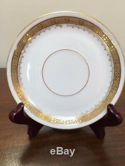 Art Deco Rosenthal DONATELLO GOLD ENCRUSTED Demitasse Cup & Saucer Set of 12