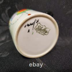 Art Deco Shelley Autumn Leaf 11441 Set of 4 Demitasse Cups and Saucers STUNNING
