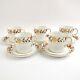 Asian Rose By Royal Crown Derby X Tiffany & Co Set Of 5 Demitasse Cups & Saucers
