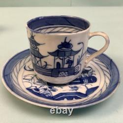 Assembled Set of 6 Canton Demitasse Cups/Saucers