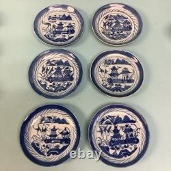 Assembled Set of 6 Canton Demitasse Cups/Saucers