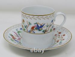 Audubon Tiffany & Co Limoges France Flat Demitasse Cup & Saucer RARE