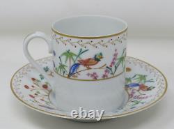 Audubon Tiffany & Co Limoges France Flat Demitasse Cup & Saucer RARE