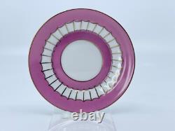 Augarten Pink Pedestal Demitasse Cup & Saucer Set of 5