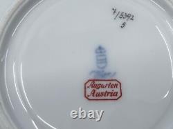 Augarten Pink Pedestal Demitasse Cup & Saucer Set of 5