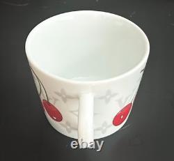 Authentic Louis Vuitton x Murakami Cerises Set 2 Coffee Cups & Saucers Demitasse