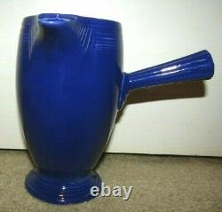 Awesome Fiesta Pottery Demitasse Cobalt After Dinner Coffeepot & 6 Cups/saucers