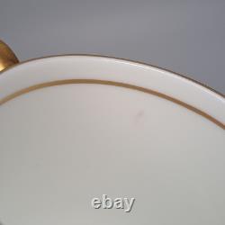 Aynsley Bone China Orchard Gold Fruit Demitasse Espresso Cups & Saucers SET of 4