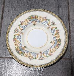 Aynsley Fine English Bone China HENLEY Flat Demitasse Tea Coffee Cups & Saucers