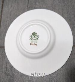 Aynsley Fine English Bone China HENLEY Flat Demitasse Tea Coffee Cups & Saucers