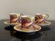 Aynsley Orchard Gold Demitasse Cups And Saucers Set Of 3 Signed D. Jones