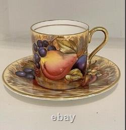 Aynsley Orchard Gold Demitasse cup with saucer. Stamp