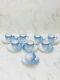 B&g Royal Copenhagen Seagull Gold Rim Demitasse Cups & Saucers Set Of 8