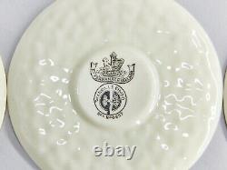 BELLEEK Basket Weave 10 Demitasse Tea Cup & Saucer Set 3d Mark 1926-46 R172