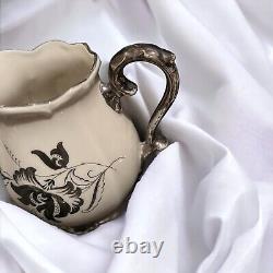 Bavaria Bareuther Demitasse Tea set, 6 Demitasse Cups & Saucers, Tea Pot Creamer