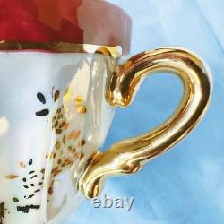 Beautiful, Rare, Vintage Imperial Fine China Cups and Saucers. Set of 6